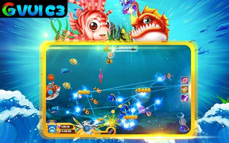 Đồ họa các trò chơi bắn cá đều được thiết kế đẹp mắt